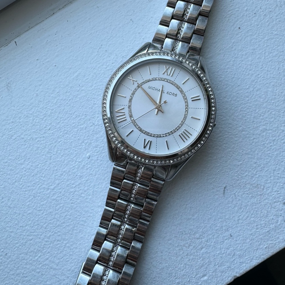 Women’s Silver Micheal Kors watch